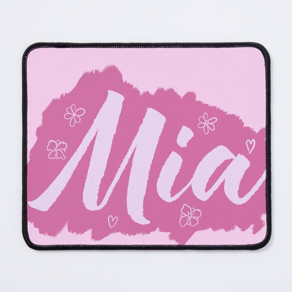 Item preview, Mia sticker - pink bookbag, scribbles name designed and sold by marlenaki.