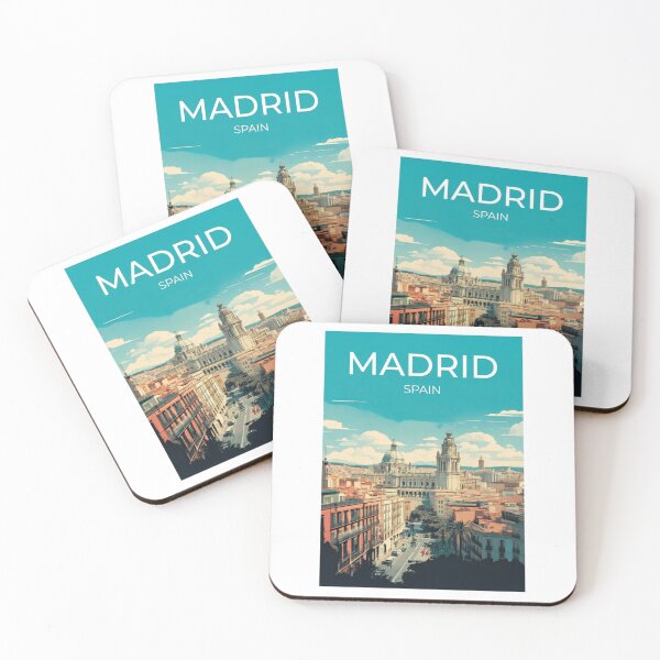 Item preview, Madrid City Sticker  Spain Travel  designed and sold by TulipaGraphics.