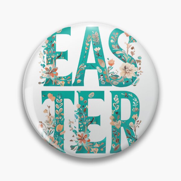 Item preview, Floral Hello Easter Typography Design, Spring Holiday Art Print, Sticker & Greeting Card designed and sold by FTSstyles.