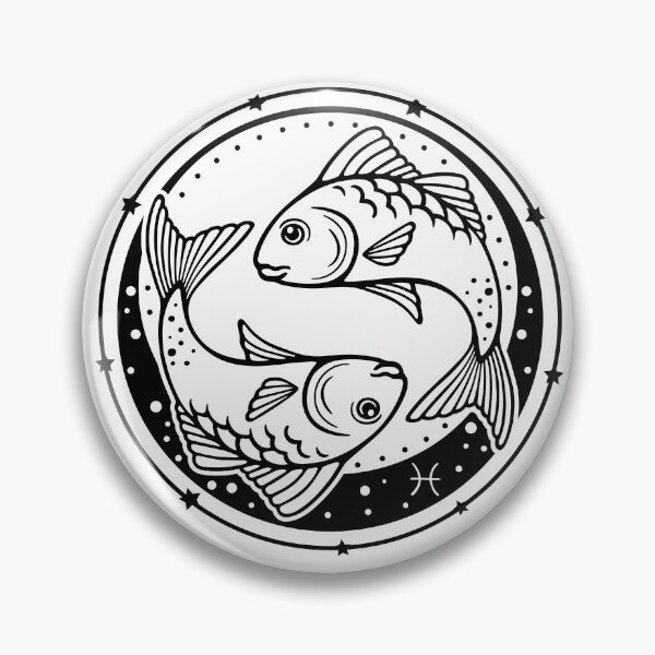 Item preview, Pisces Zodiac sign - February March birthday sign. designed and sold by Marta Jonina.