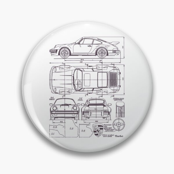 Item preview, 911 930 Blueprint Turbo Classic Vintage designed and sold by JustPOD.