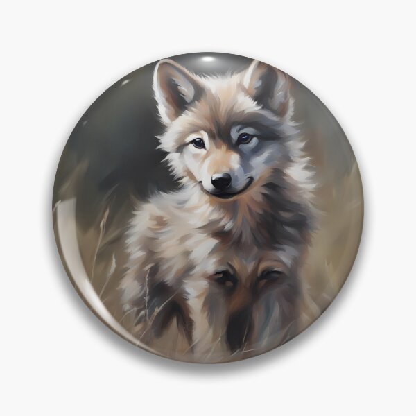 Item preview, Wolf Cub on Field designed and sold by CalmnessbyChoice.