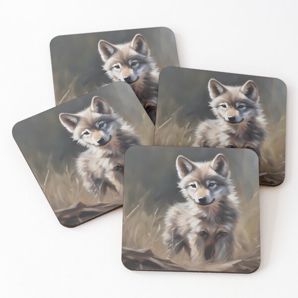 Item preview, Wolf Cub on Field designed and sold by CalmnessbyChoice.