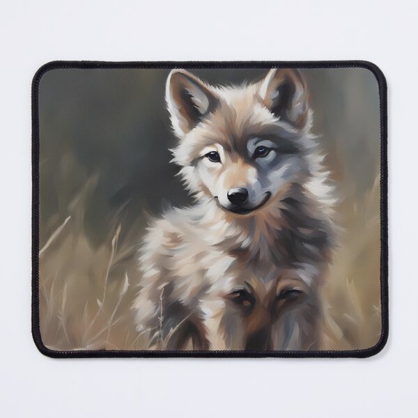 Item preview, Wolf Cub on Field designed and sold by CalmnessbyChoice.