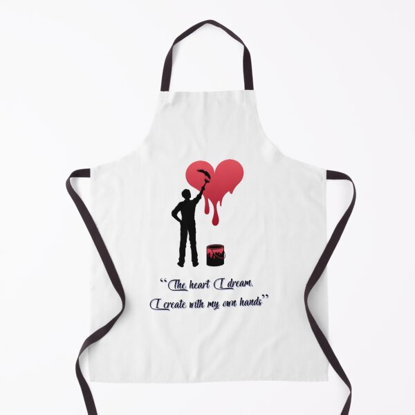 Item preview, Man Painting Red Heart with Uplifting Quote designed and sold by FS-arts.