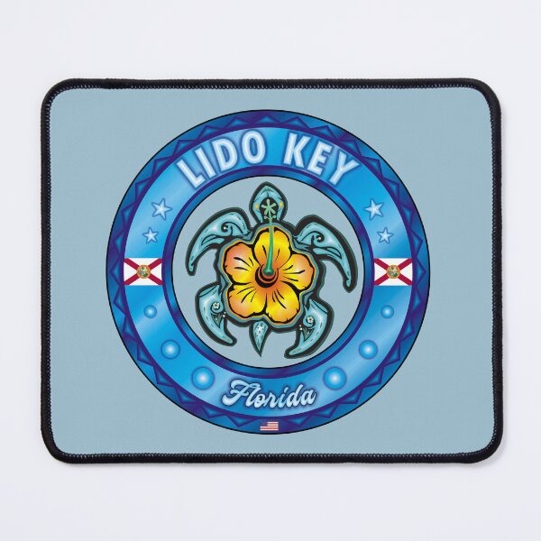 Item preview, Lido Key Florida sea turtle hibiscus designed and sold by studioss76.