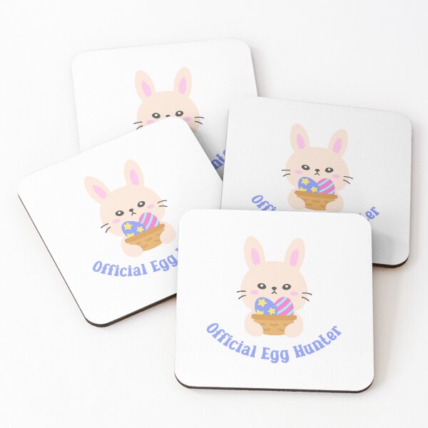 Item preview, Easter Bunny Holding Basket with Decorated Eggs – Official Egg Hunter Sticker Design designed and sold by BubiStudio.