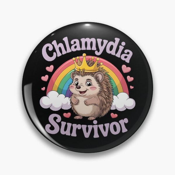 Item preview, Funny Chlamydia Survivor Hedgehog designed and sold by HeadTurningArt.