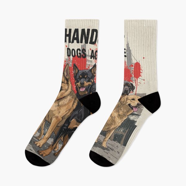 Item preview, Hands off - Dogs against DOGE designed and sold by Feline Rockstars.
