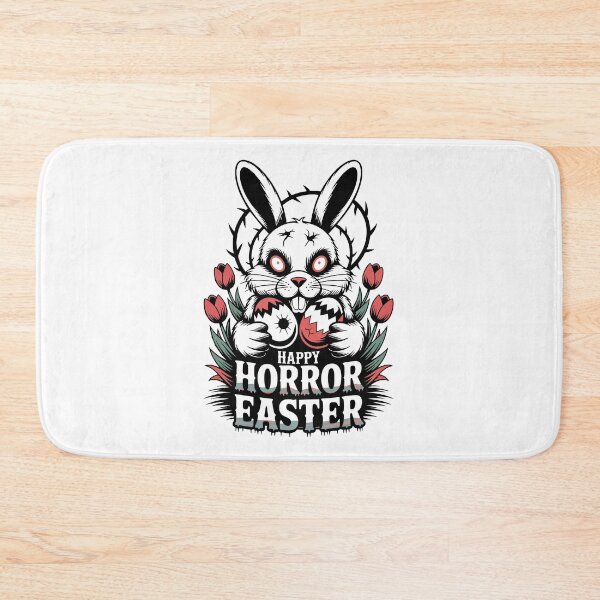 Item preview, Horror Easter Bunny with Eggs and Flowers  designed and sold by graphicnew.