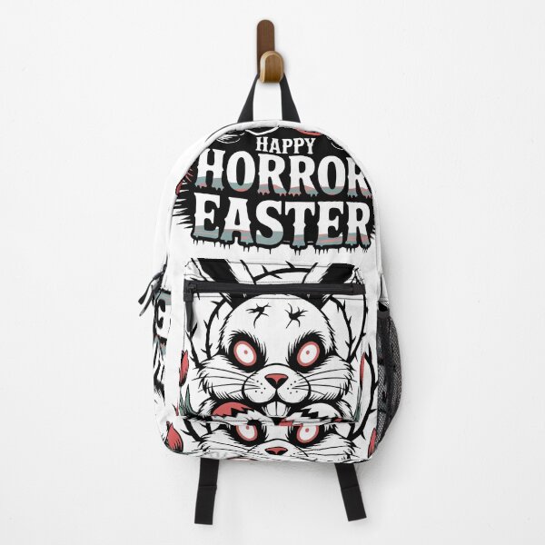 Item preview, Horror Easter Bunny with Eggs and Flowers  designed and sold by graphicnew.