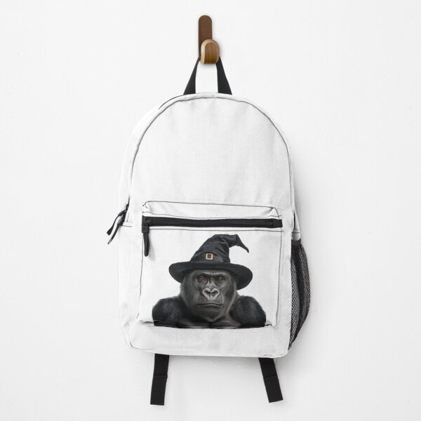 Item preview, Gorilla Wearing Halloween Witch Hat designed and sold by LazyOwlStore.