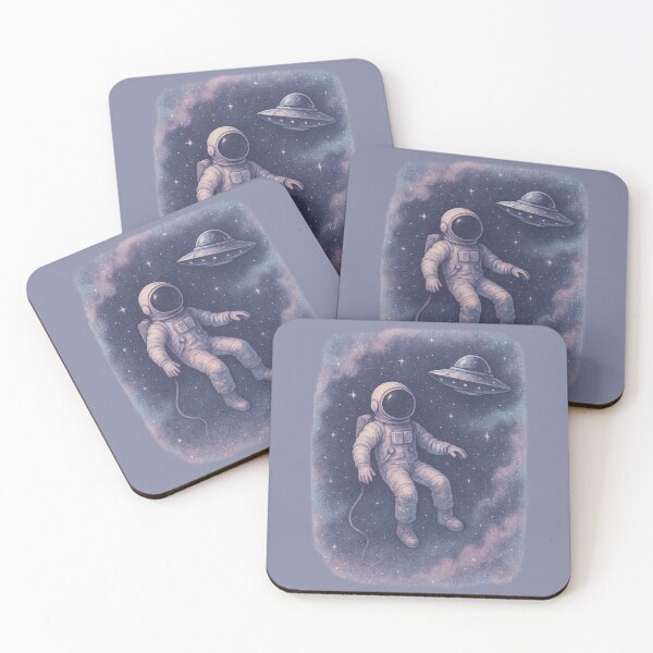 Item preview, Space - "Encounter" Astronaut making first contact with a UFO designed and sold by Kampendesigns.