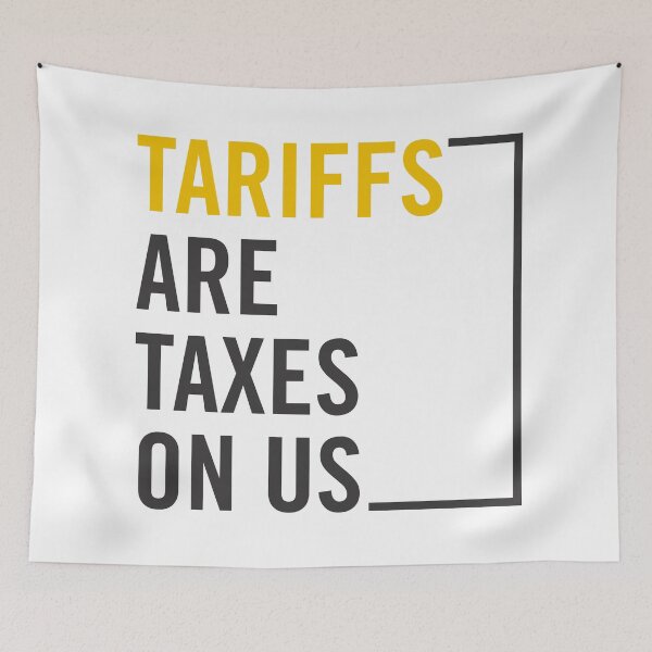 Item preview, Tariffs Are Taxes On Us – Anti Tariff Political Statement | Tariffs Hurt Americans | Anti Tax, Tariff Awareness, Libertarian Economic Truth designed and sold by artworkathome.