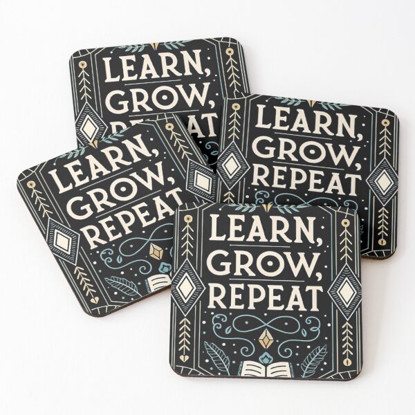 Item preview, LEARN, GROW, REPEAT designed and sold by likbatonboot.