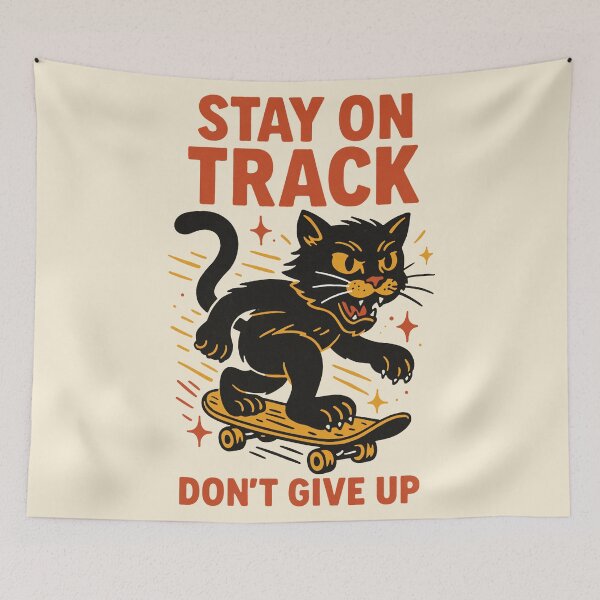 Item preview, Determined Tracks Cat designed and sold by zzz888.