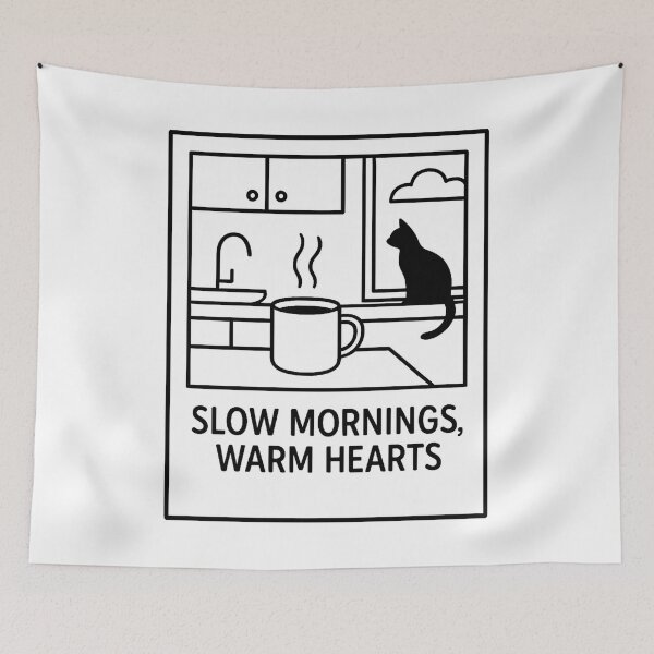 Item preview, Polaroid - Slow Mornings Warm Hearts designed and sold by Blason.