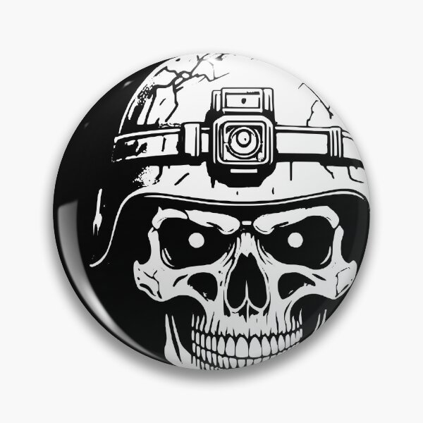 Artikel-Vorschau von Behelmter Totenkopf mit Licht, designt und verkauft von Brexmore3.