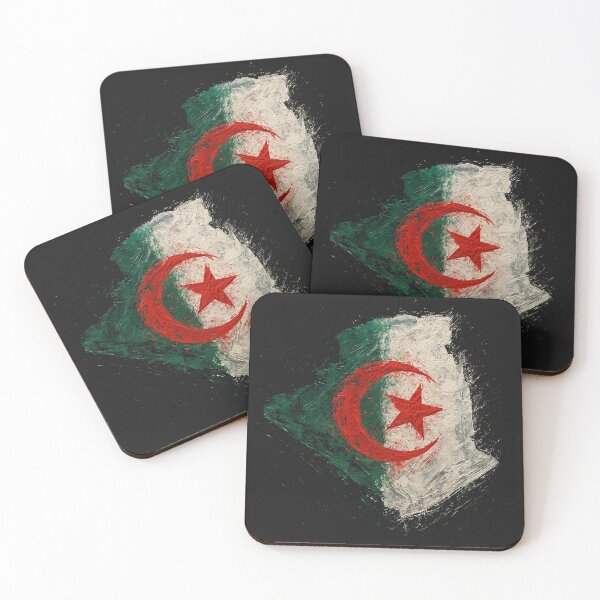 Item preview, Painted Algerian flag designed and sold by ilakz.