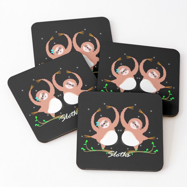 Item preview, Happy dancing sloths  designed and sold by Shirley cute art .