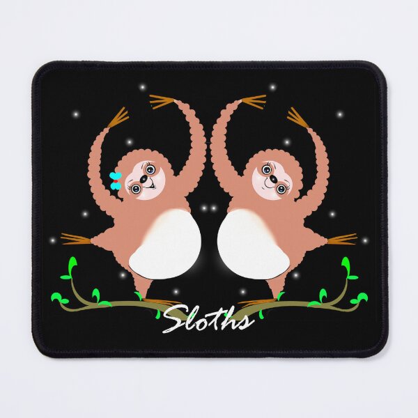 Item preview, Happy dancing sloths  designed and sold by Shirley cute art .