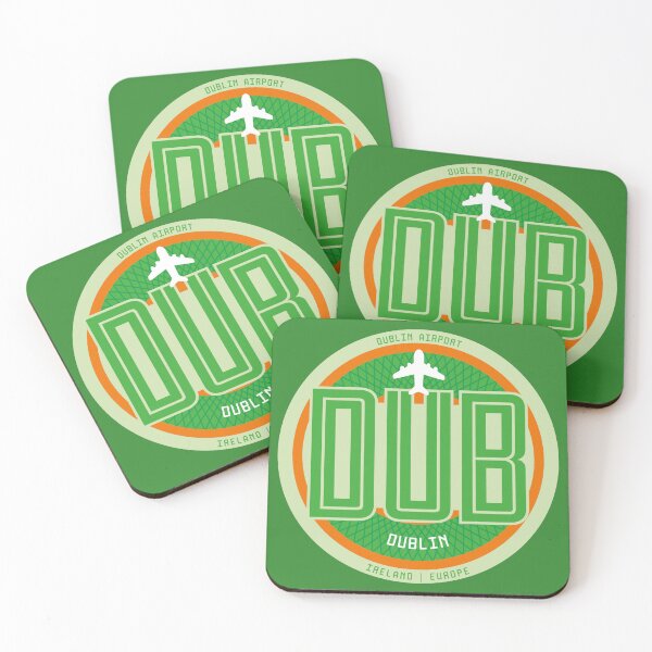 Item preview, Airport Badge Sticker DUB Dublin designed and sold by avionuts.