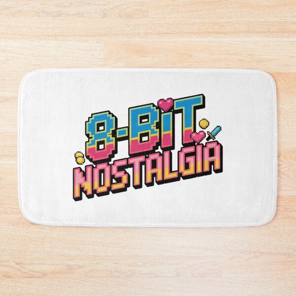 Item preview, 8-Bit Nostalgia Colorful Retro Pixel Art Gamer Design with Hearts and Coins designed and sold by pixelpopplanet.