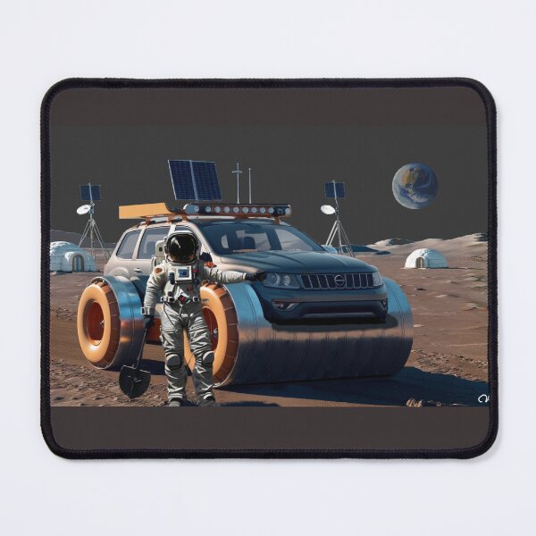 Item preview, Moon Construction Crew: Building the Future - Digital painting designed and sold by PunArtistry.