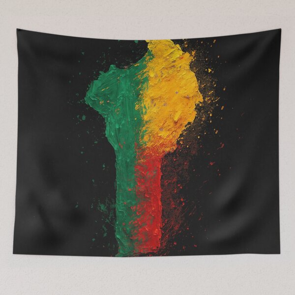 Item preview, Painted Benin flag designed and sold by ilakz.