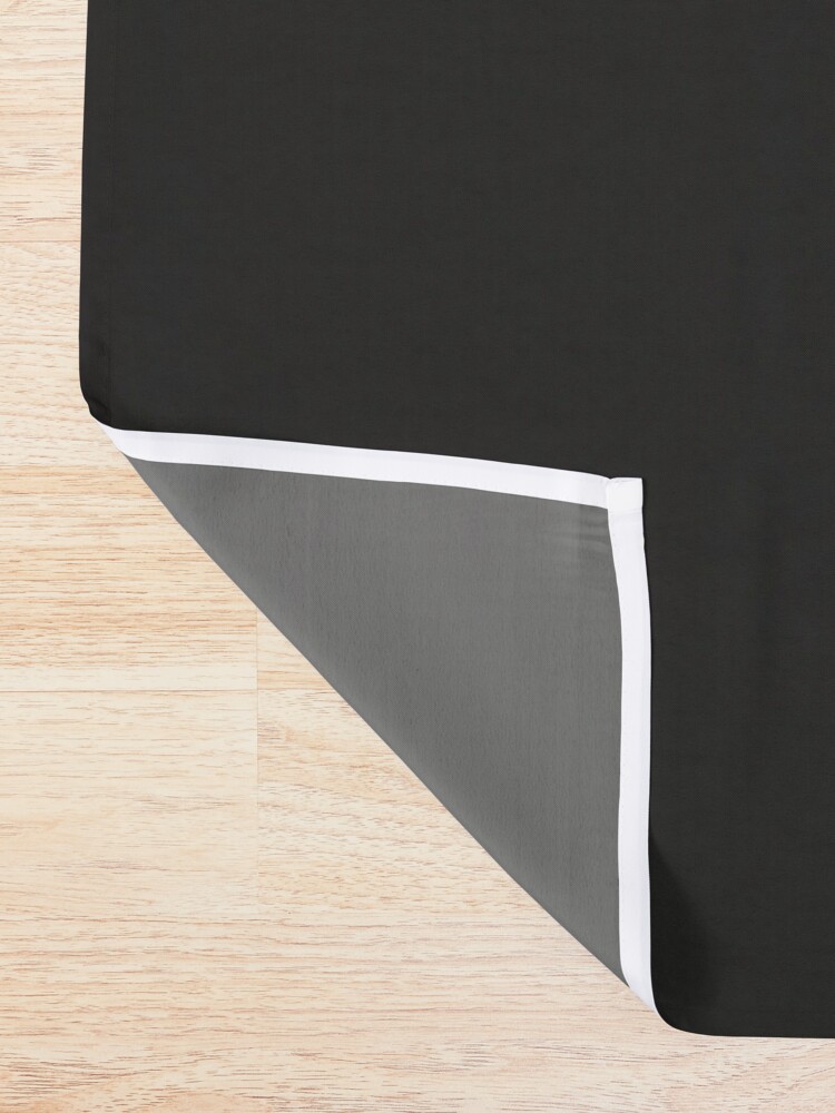 Dark Moody Black And Beige Leaf Pattern Art  Shower Curtain