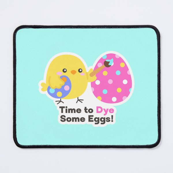 Item preview, Cute Easter Chick with Painted Egg – Time to Dye Some Eggs Sticker designed and sold by BubiStudio.