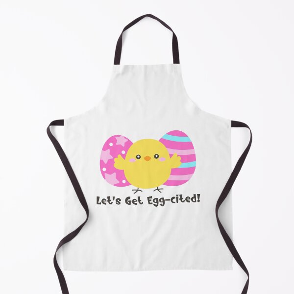 Item preview, Let’s Get Egg-cited – Funny Easter Chick with Eggs Sticker designed and sold by BubiStudio.