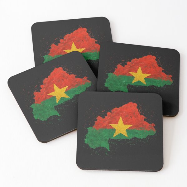 Item preview, Painted Burkina Faso flag designed and sold by ilakz.
