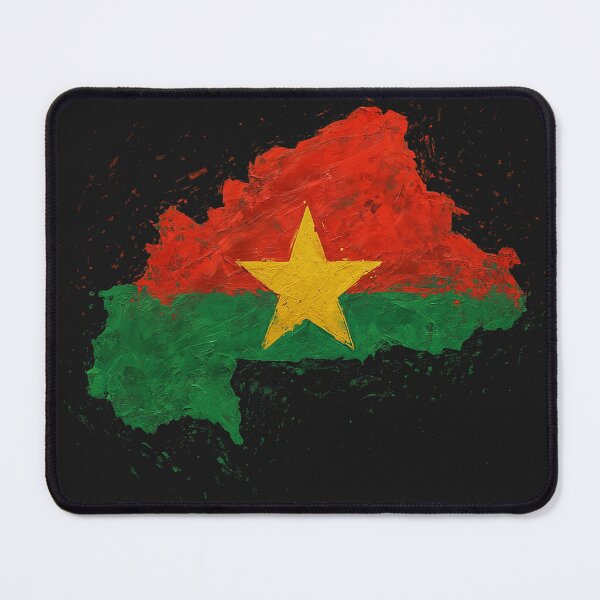 Item preview, Painted Burkina Faso flag designed and sold by ilakz.