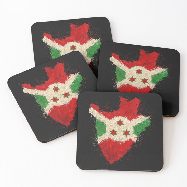Item preview, Burundi flag painted designed and sold by ilakz.