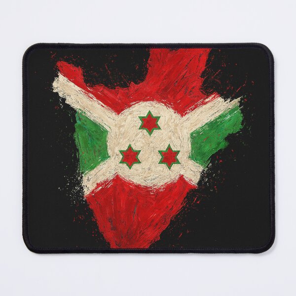 Item preview, Burundi flag painted designed and sold by ilakz.