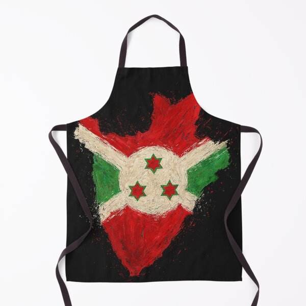 Item preview, Burundi flag painted designed and sold by ilakz.