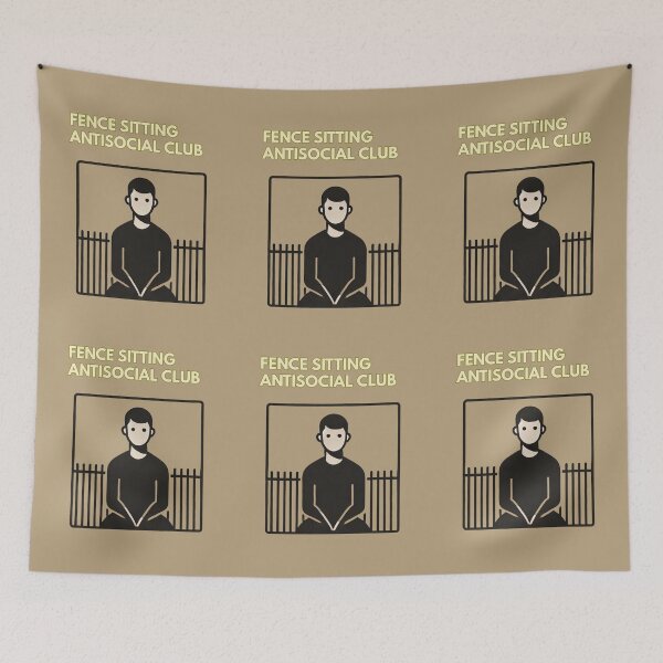 Item preview, Fence Sitting Antisocial Club designed and sold by TrendsLook.