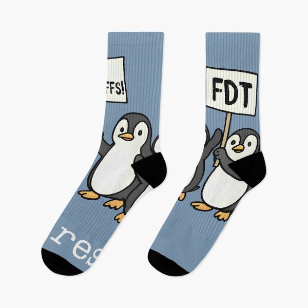 Item preview, Penguins Against Tariffs Resist  designed and sold by DunciOcukino.
