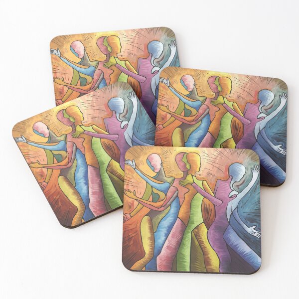 Item preview, Dance of abstract people designed and sold by wzetart.