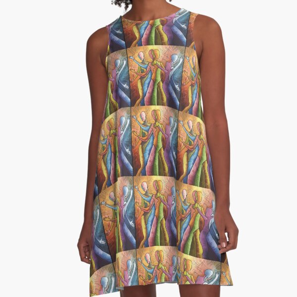 Item preview, Dance of abstract people designed and sold by wzetart.