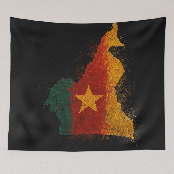 Item preview, Painted Cameroon flag designed and sold by ilakz.