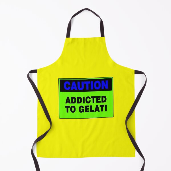 Item preview, Caution Sign: Addicted To Gelati, Icecream, Sweet Treat, Green Sign designed and sold by AASparksDesigns.