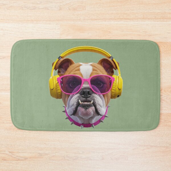 Item preview, Cool Bulldog Vibes: Pink Shades & Beats designed and sold by RRBEK.