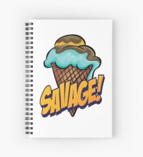 Savage Ice Cream Words Millennials Use Spiral Notebook