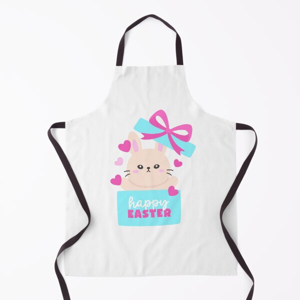 Item preview, Happy Easter Bunny Popping Out of Gift Box with Hearts and Bow Sticker designed and sold by BubiStudio.