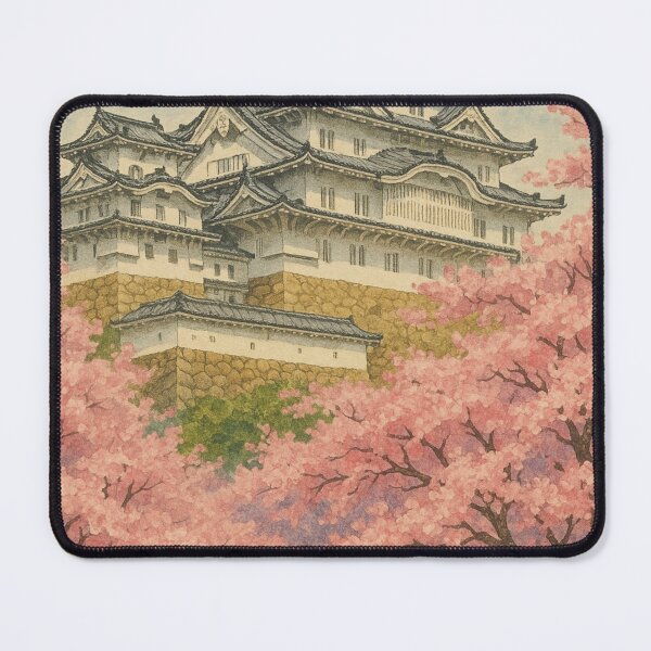 Item preview, Himeji Castle with Sakura Blossoms in Spring designed and sold by Places On Earth.