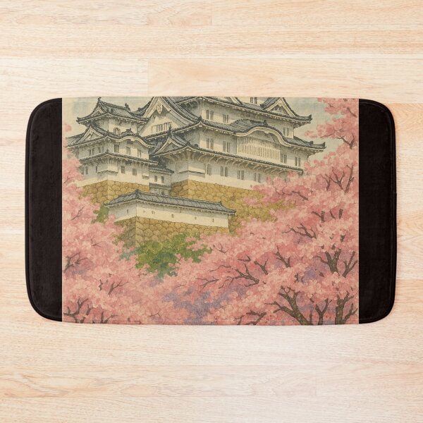 Item preview, Himeji Castle with Sakura Blossoms in Spring designed and sold by Places On Earth.