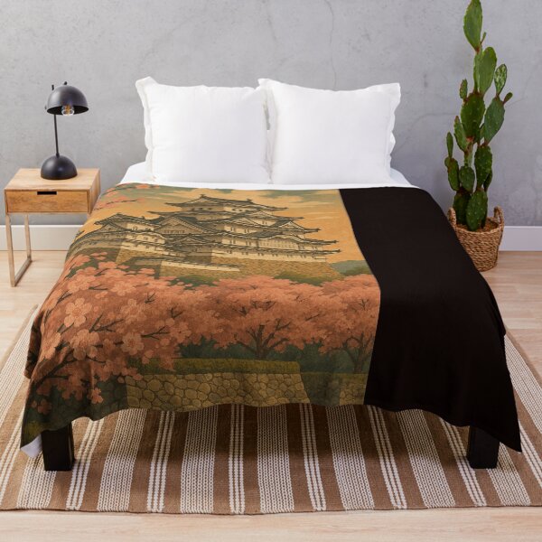 Item preview, Himeji Castle at Sunset with Cherry Blossom Trees designed and sold by Places On Earth.
