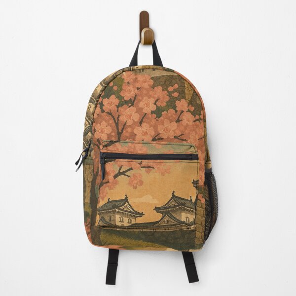 Item preview, Himeji Castle at Sunset with Cherry Blossom Trees designed and sold by Places On Earth.